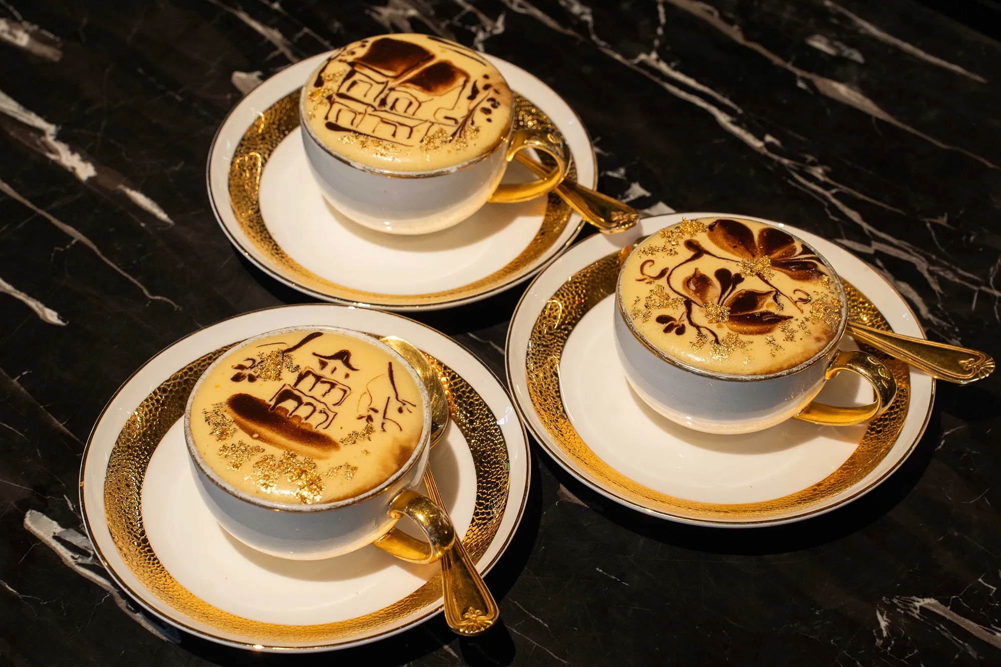 エッグコーヒーの盛り付けイメージ