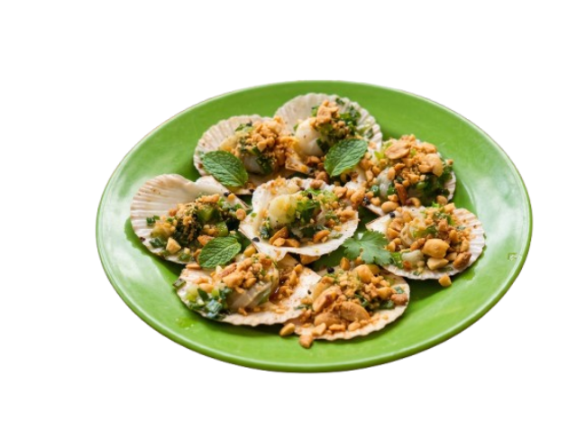 Sò điệp nướng mỡ hành