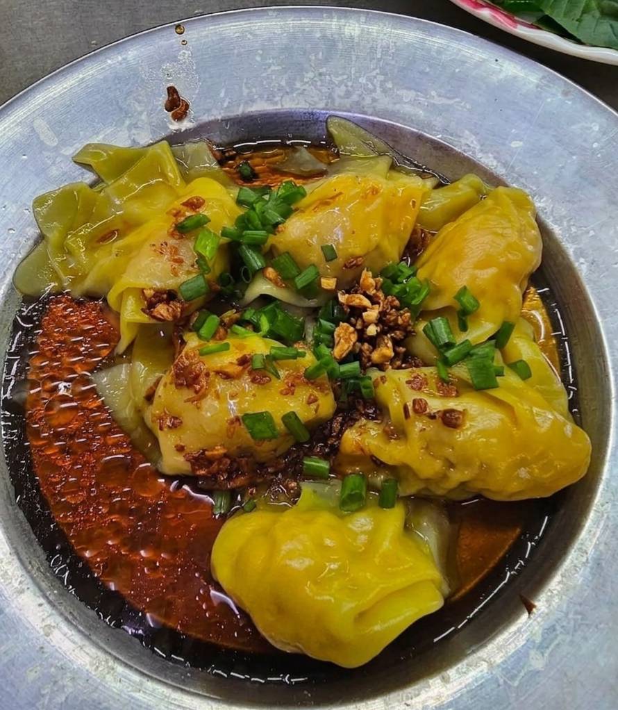 Sủi cảo sốt dấm đen dấm đỏ