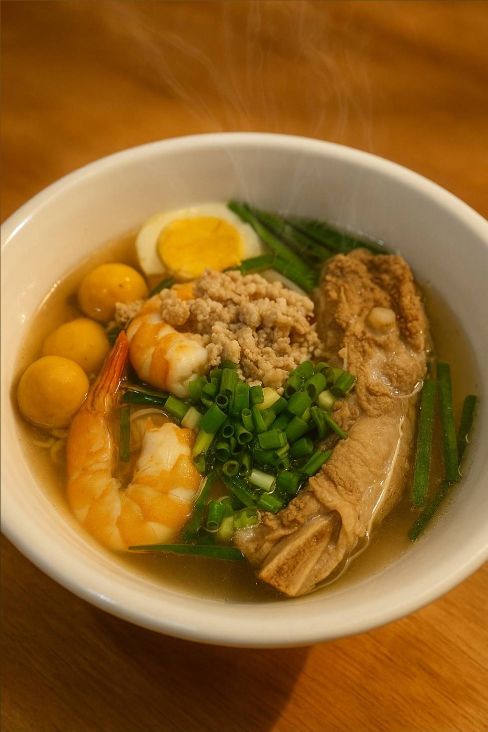 Hủ Tiếu Mì Hoành Thánh 44 のスペアリブ麺
